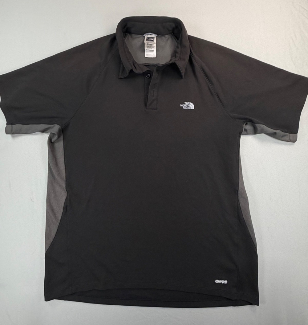 The North Face Short Sleeve Black Polo Shirt (Men's XL) - Hike / Bike / Outdoors